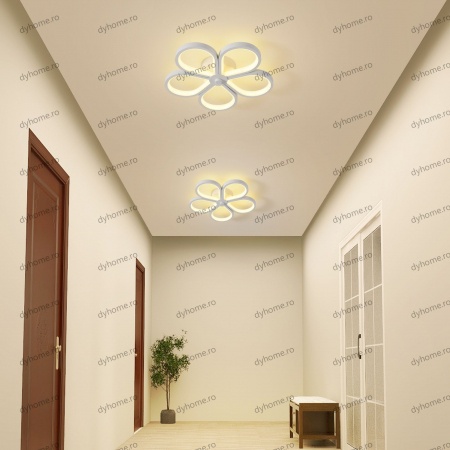 Plafoniera LED flori design alb, 3 tipuri de lumina, 72W [3]