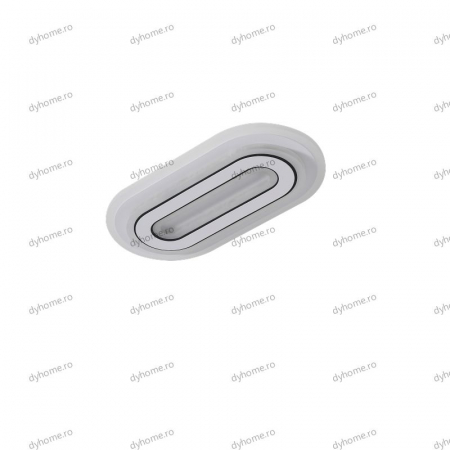 Plafoniera LED oval design  alb, 3 tipuri de lumina, 66W [1]