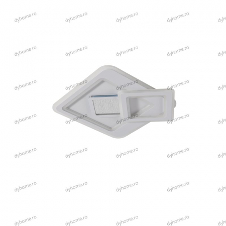 Plafoniera LED partrat design alb, 3 tipuri de lumina, 134W [1]