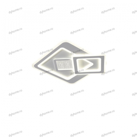 Plafoniera LED partrat design alb, 3 tipuri de lumina, 134W [3]