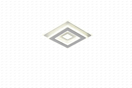 Plafoniera LED partrat design alb, 3 tipuri de lumina, 50W [3]