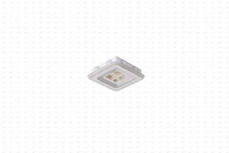 Plafoniera LED patrat design alb, 3 tipuri de lumina, 76W [1]