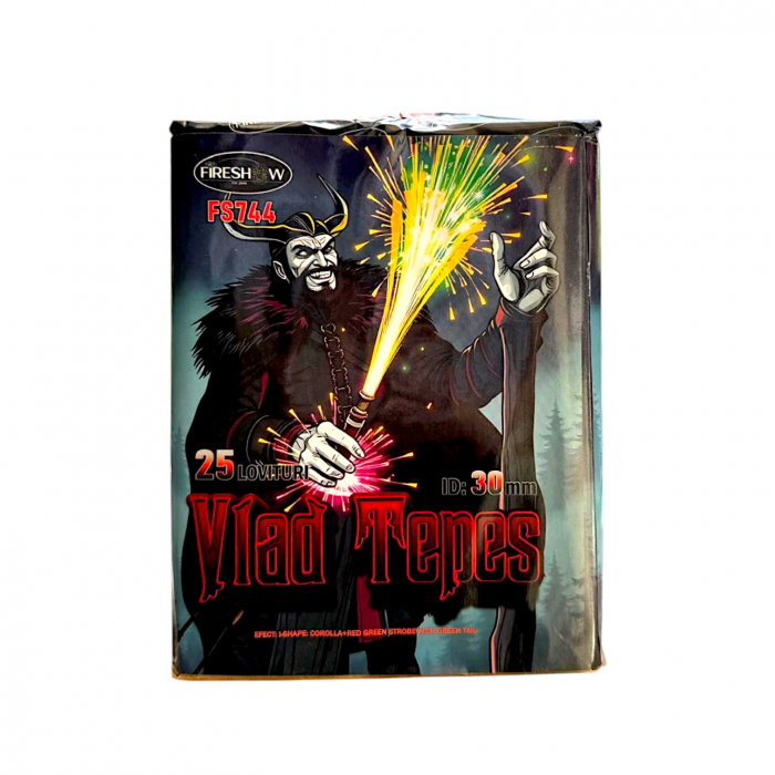 Combinatie de comete Artificii Vlad Tepes 25 Focuri / 30 MM CAT T1 [1]