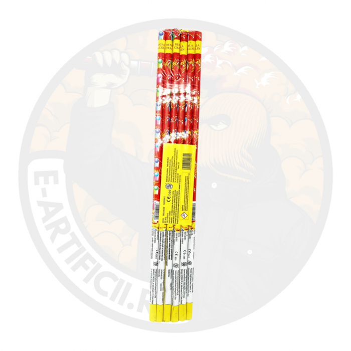 Bete bengale Crackling ROSU 585mm / 16mm [2]