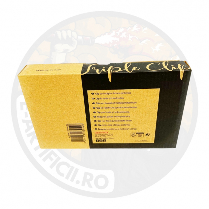 Clips pentru artificii tort cu atasare de sticla - set 4 buc [2]