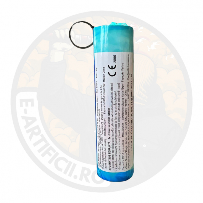 Fumigena albastra cu inel gender [2]