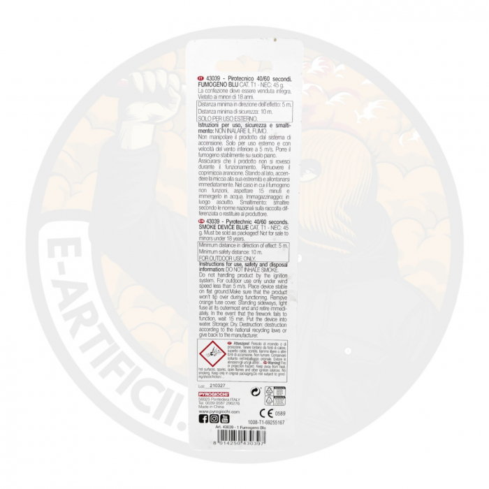 Fumigena albastra pentru gender reveal [2]