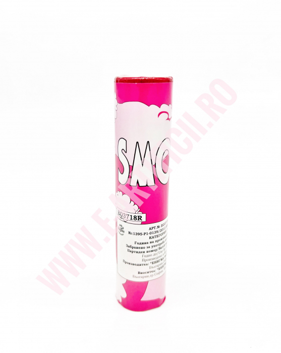 Fumigena roz cu fitil Gender Reveal 45 s - Set 3 buc [2]