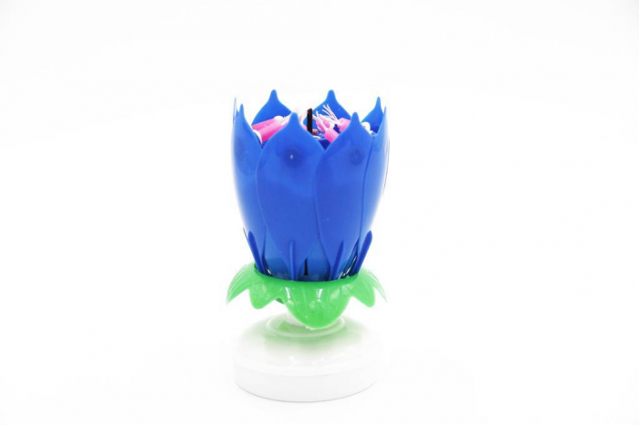 Lumana de tort tip floare muzicala "Happy Birthday" [2]