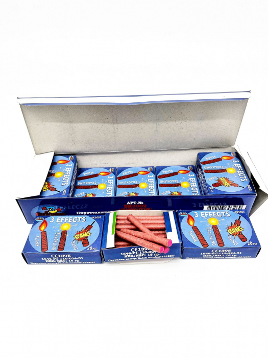 Petarde cu 3 efecte - Flame Crackling Bang [2]