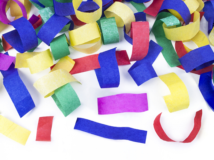 Tun confetti cu dreptunghiuri multicolore [3]