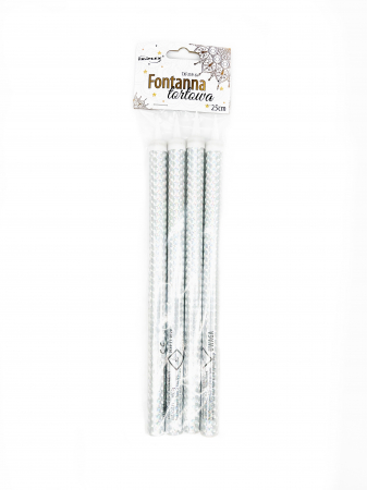 Artificii pentru tort argintii 25 cm Engros [2]
