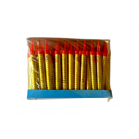 Artificii pentru tort aurii 12 cm - set 24 BUC - 40 Secunde [0]