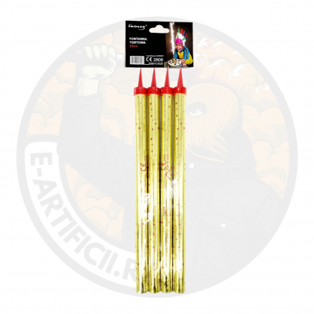 Artificii pentru tort aurii 25 cm set 4 buc [0]