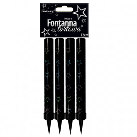 FUMIGENE COLORATE - Artificii Tort Negre 12 cm / 4 buc