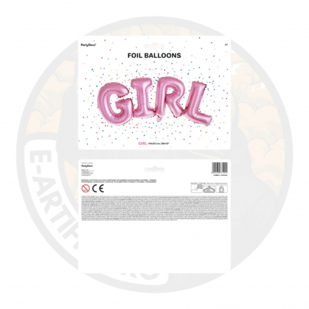 Balon din folie Girl, 67 cm, roz [1]