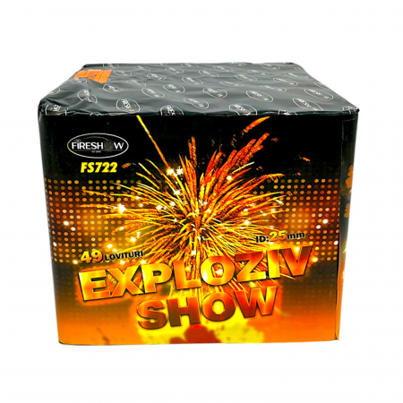 BATERII DE ARTIFICII - Baterie de Artificii Exploziv Show 49 Focuri / 25 MM CAT T1