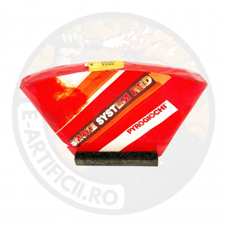 Baterie profesionala de fumigene colorate, Pyrogiochi, 18 ani+, Rosu [2]
