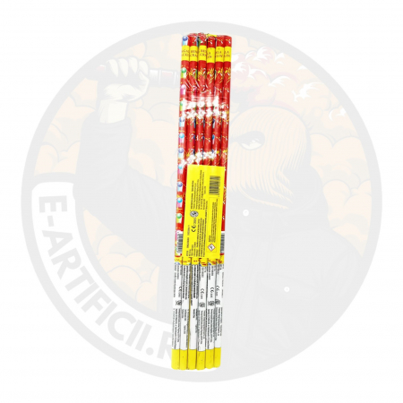 Bete bengale Crackling ROSU 585mm / 16mm [1]