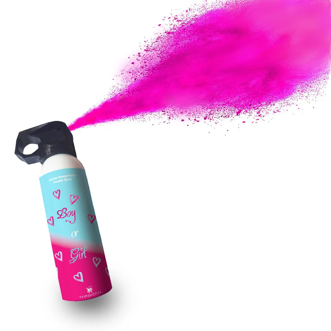 Reduceri - Extinctor cu pudra colorata roz Gender Reveal