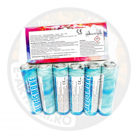 Fumigene albastre cu inel gender reveal - set 6 buc [1]