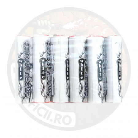 TOATE PRODUSELE - Fumigene colorate albe cu inel - 60 secunde