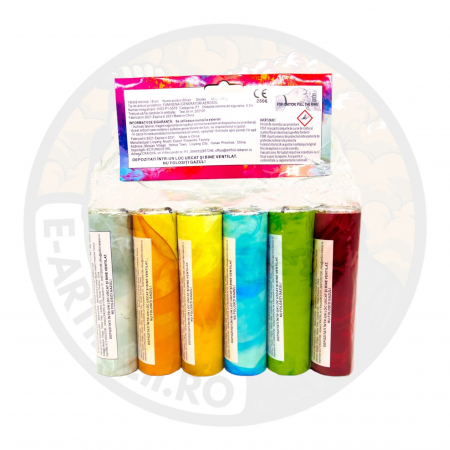 Fumigene colorate cu inel - 60 sec - set 6 buc [3]