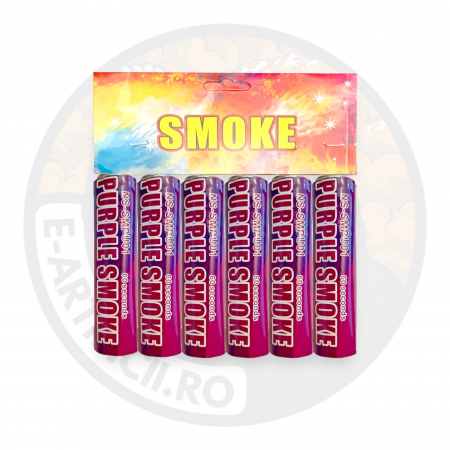 TOATE PRODUSELE - Fumigene colorate mov cu inel - 60 secunde