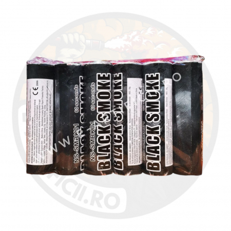 TOATE PRODUSELE - Fumigene colorate negre cu inel - 60 secunde