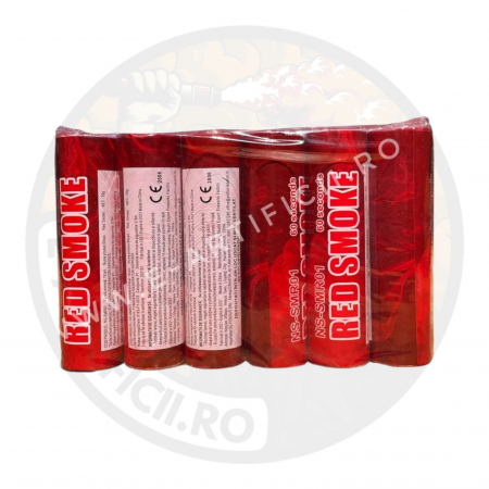 Fumigene colorate rosii cu inel - 60 secunde [0]