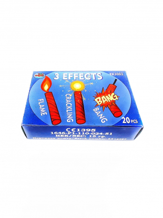 Petarde - Petarde cu 3 efecte - Flame Crackling Bang