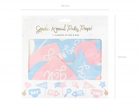 Recuzită foto Petrecere de dezvăluire a genului (1 set. / 11 buc.) [2]