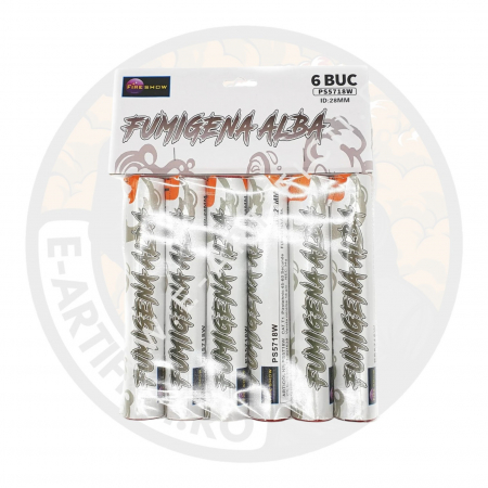 TOATE PRODUSELE - Set de fumigene colorate albe cu efect foarte intens - initiere prin fitil