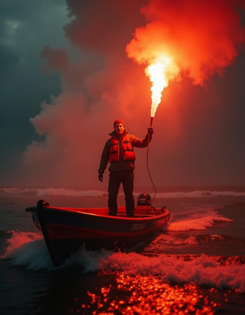 Semnal Combinat de Mana (Lumina si Fum) Pentru Situatii de Urgenta [3]