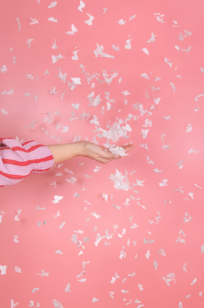 Tun confetti cu fluturi albi [3]