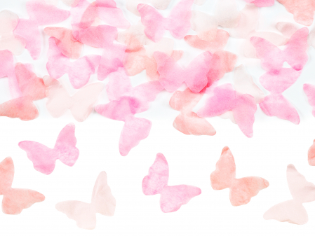Tun confetti, fluturi roz, 20cm [2]