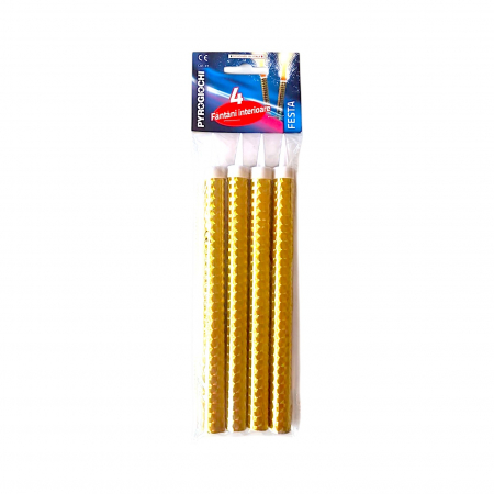 ARTICOLE DE PETRECERE - Artificii pentru tort aurii 18 cm 70sec set 4 buc