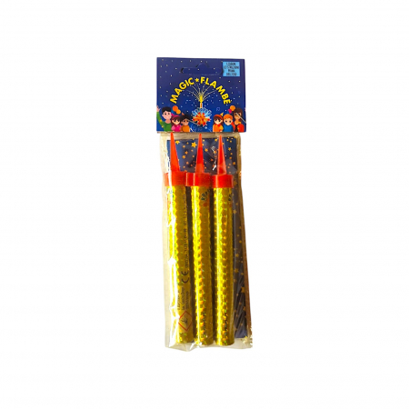 ARTICOLE DE PETRECERE - Artificii pentru tort aurii 12 cm - set 3 BUC
