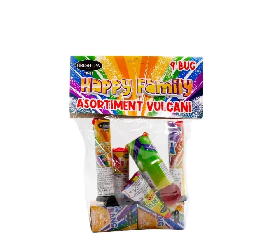 ARTICOLE DE DIVERTISMENT - Asortiment de Vulcani Happy Family