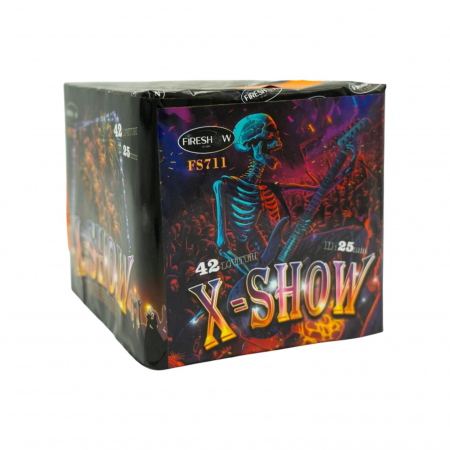 TOATE PRODUSELE - Baterie de Artificii X Show- 42 F / 25 MM CAT T1