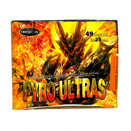 TOATE PRODUSELE - Baterie de Artificii Pyro Ultras 49 Focuri / 25 MM CAT T1