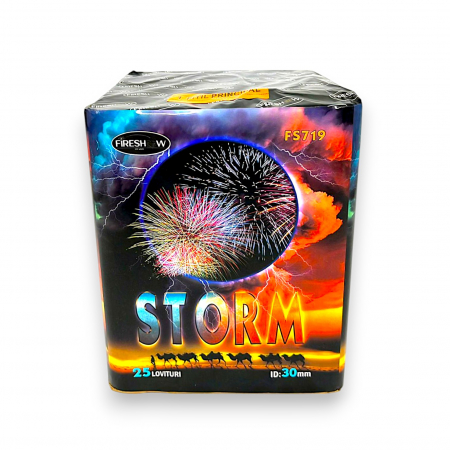TOATE PRODUSELE - Baterie de Artificii Storm 25 Focuri / 30 MM CAT T1