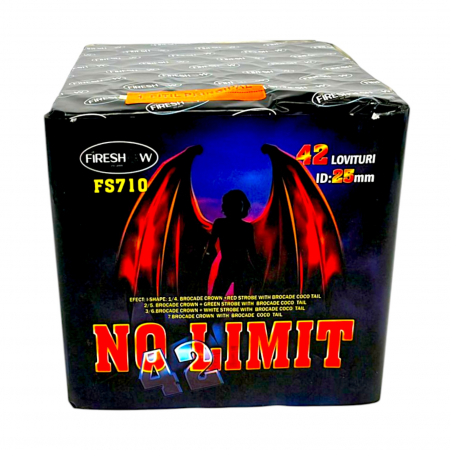 TOATE PRODUSELE - Baterie de Artificii No Limit 42 Focuri / 25 MM CAT T1