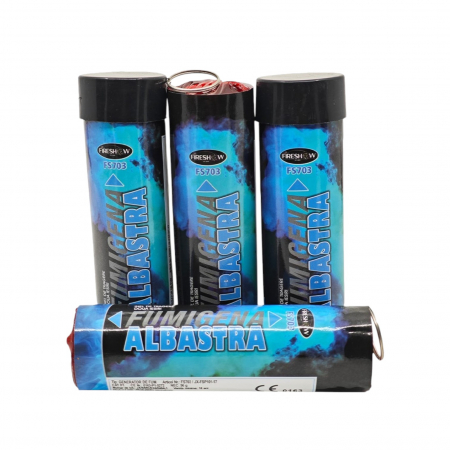 TOATE PRODUSELE - Fumigena Albastra cu inel - 2 iesiri