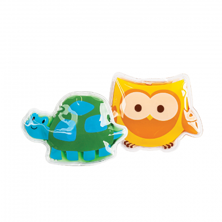 Comprese cu gel - Compresă gel caldă și rece pentru copii (model bufniță sau țestoasă)