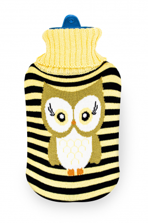 Sticlă pentru apă caldă cu husă din tricot [1]