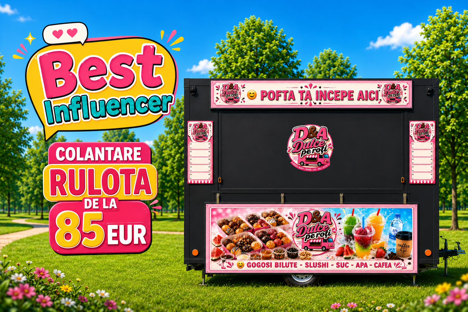 Cel mai bun influencer pentru rulota ta este colantarea ei