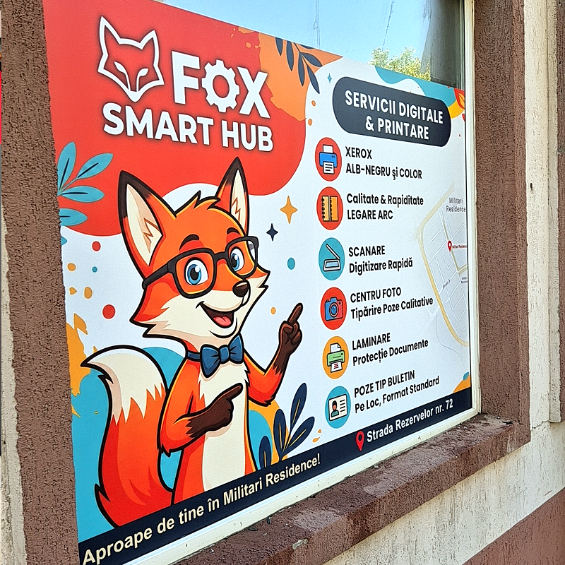 Colantare geamuri la înălțime – Fox Smart Hub
