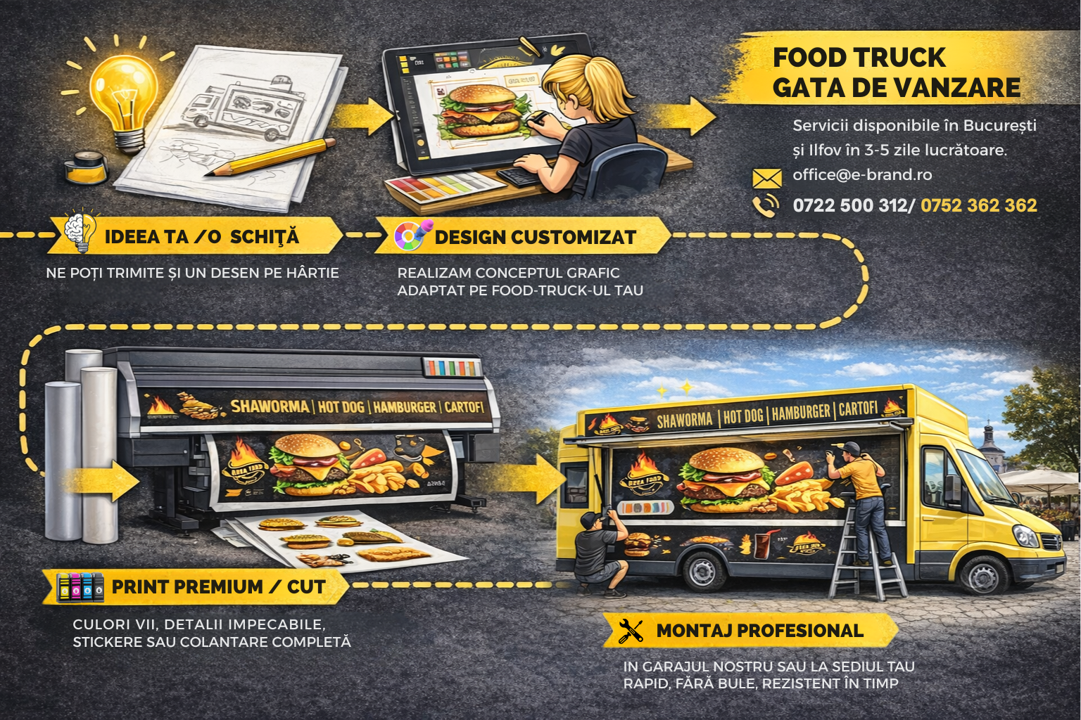 Mini timeline – De la idee la food truck gata de vânzare