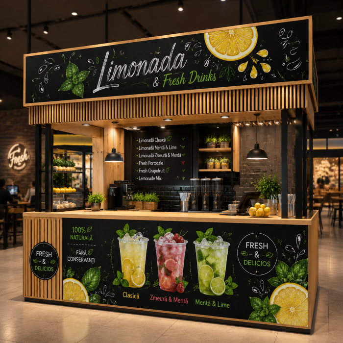 Autocolant Rulotă Limonadă & Fresh Drinks [3]